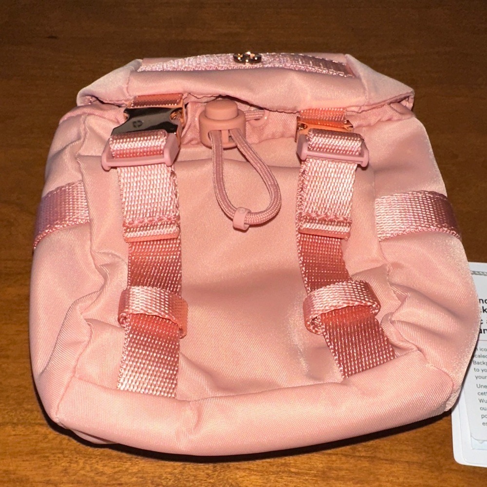 Lululemon Wanderlust Nano Backpack - Tea Rose Pink NWT - Picture 3 of 8